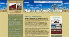 Desktop Screenshot of matthewsareachamber.com