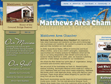 Tablet Screenshot of matthewsareachamber.com